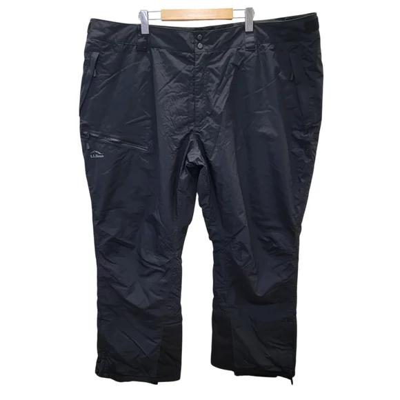 L.L.Bean Wildcat Waterproof Insulated Black Snow Ski Pants Women's Size 3X Plus - Picture 6 of 17